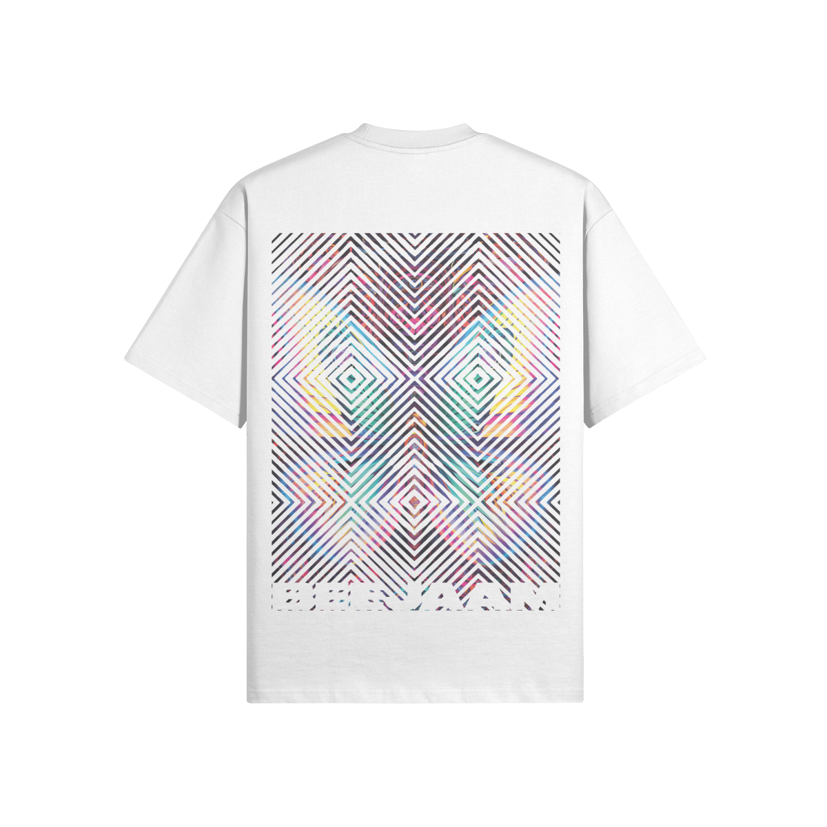 N°2019 | CARRÉS VIVANTS | UNISEXE | T-SHIRT SURDIMENSIONNÉ | ÉDITION LIMITÉE