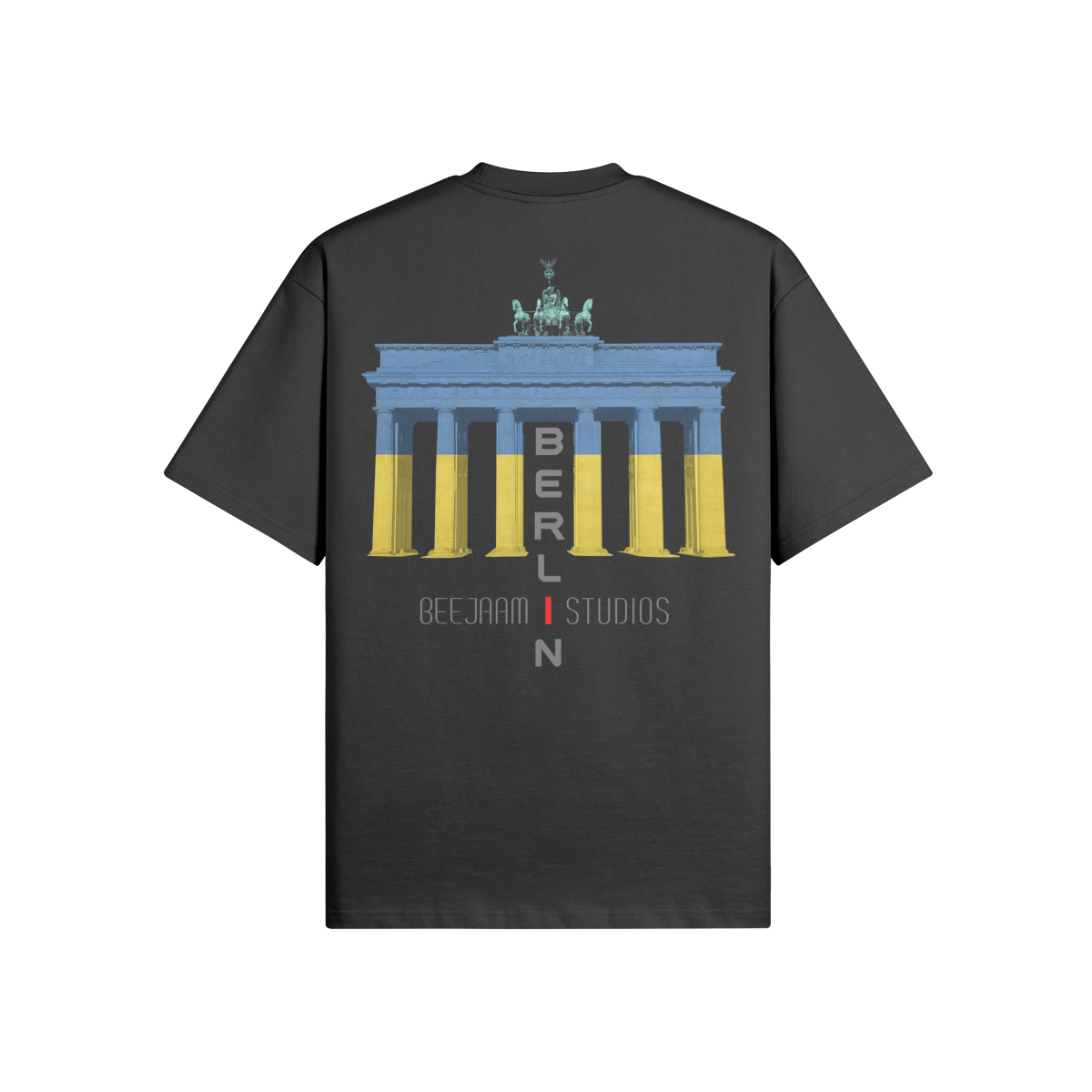 N°7020 | LES LUMIÈRES DE LA PORTE DE BRANDENBOURG | T-SHIRT SURDIMENSIONNÉ | UNISEXE | ÉDITION LIMITÉE