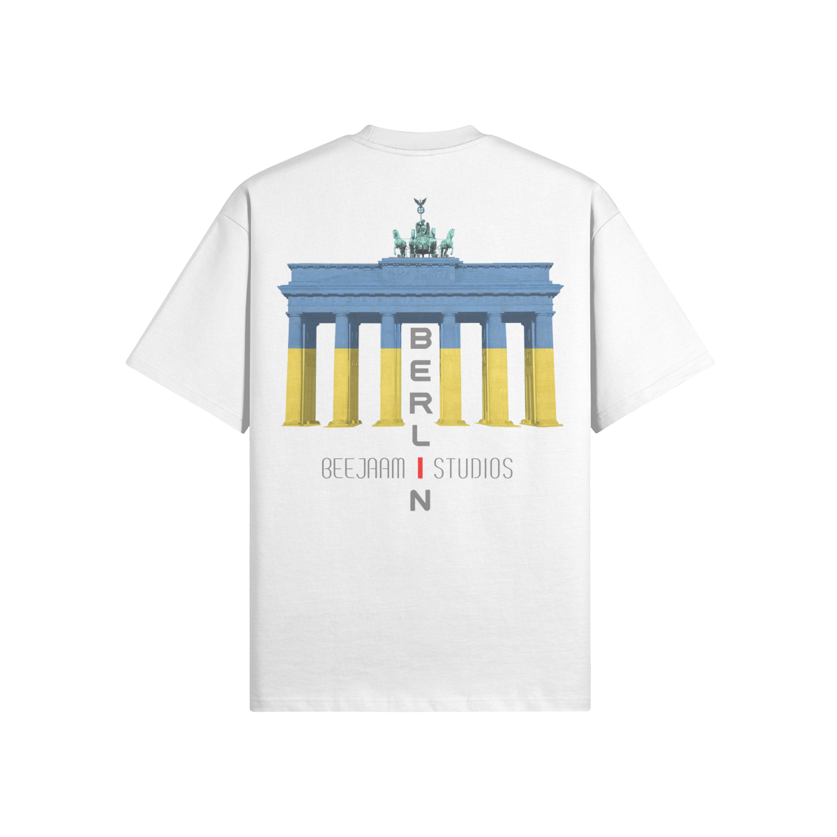 N°7020 | LES LUMIÈRES DE LA PORTE DE BRANDENBOURG | T-SHIRT SURDIMENSIONNÉ | UNISEXE | ÉDITION LIMITÉE