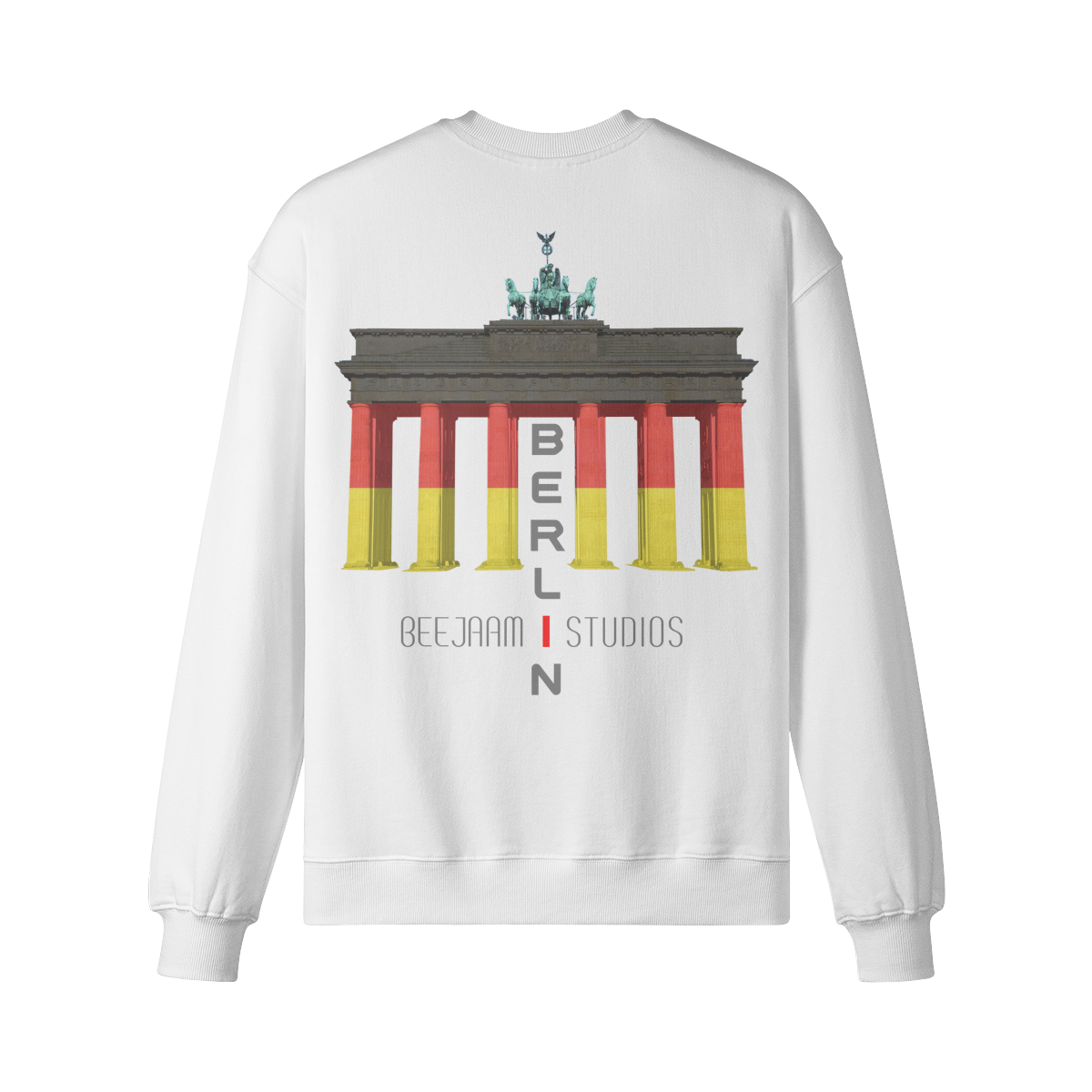 No.7211 | LES LUMIÈRES DE LA PORTE DE BRANDENBOURG | SWEAT-SHIRT SURDIMENSIONNÉ | UNISEXE | ÉDITION LIMITÉE