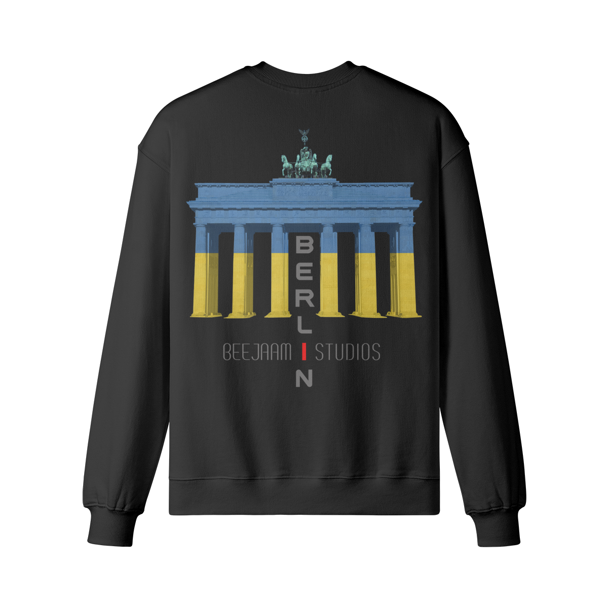 No.7212 | LES LUMIÈRES DE LA PORTE DE BRANDENBOURG | SWEAT-SHIRT SURDIMENSIONNÉ | UNISEXE | ÉDITION LIMITÉE