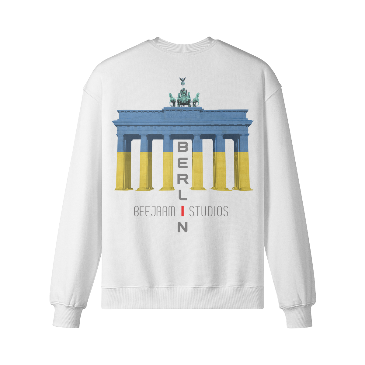 No.7212 | LES LUMIÈRES DE LA PORTE DE BRANDENBOURG | SWEAT-SHIRT SURDIMENSIONNÉ | UNISEXE | ÉDITION LIMITÉE