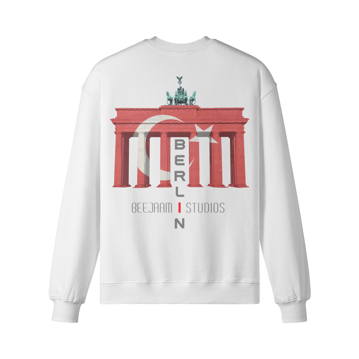 No.7214 | LES LUMIÈRES DE LA PORTE DE BRANDENBOURG | SWEAT-SHIRT SURDIMENSIONNÉ | UNISEXE | ÉDITION LIMITÉE