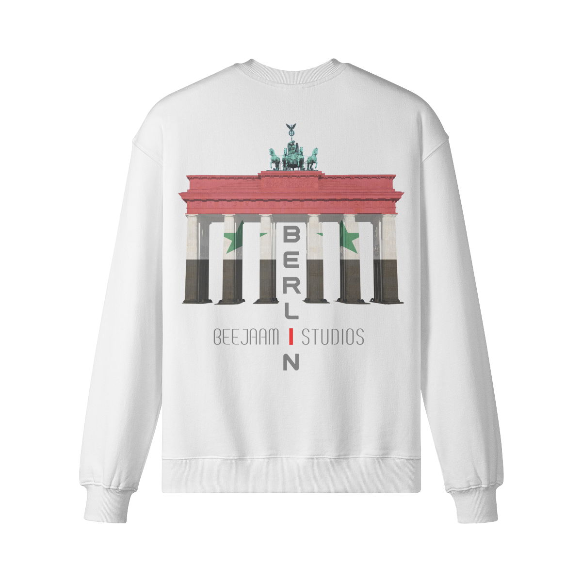 No.7215 | LES LUMIÈRES DE LA PORTE DE BRANDENBOURG | SWEAT-SHIRT SURDIMENSIONNÉ | UNISEXE | ÉDITION LIMITÉE