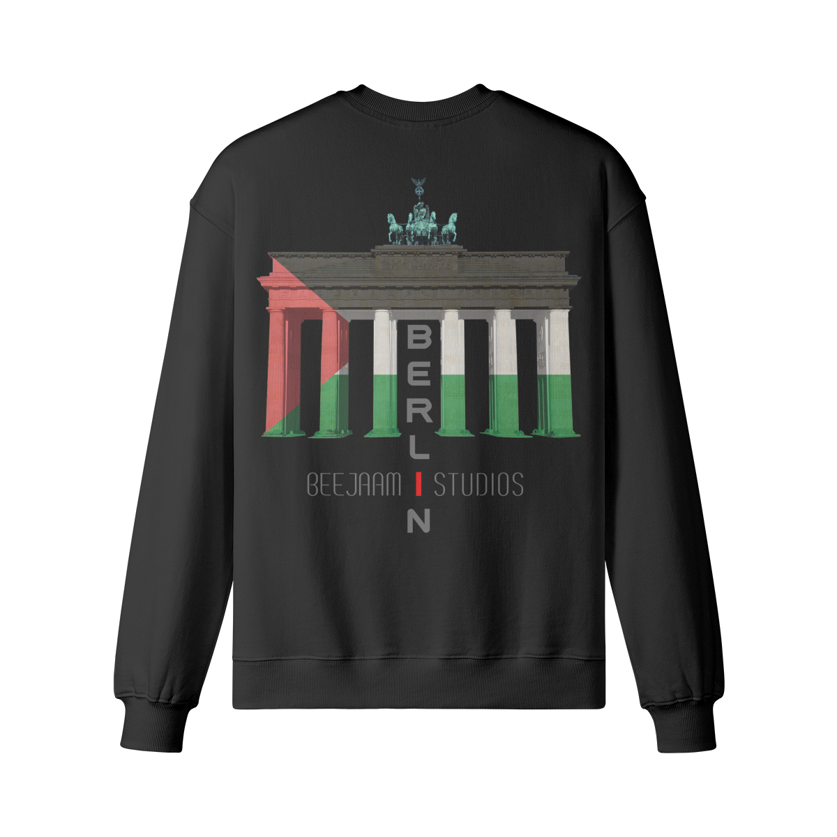 No.7216 | LES LUMIÈRES DE LA PORTE DE BRANDENBOURG | SWEAT-SHIRT SURDIMENSIONNÉ | UNISEXE | ÉDITION LIMITÉE