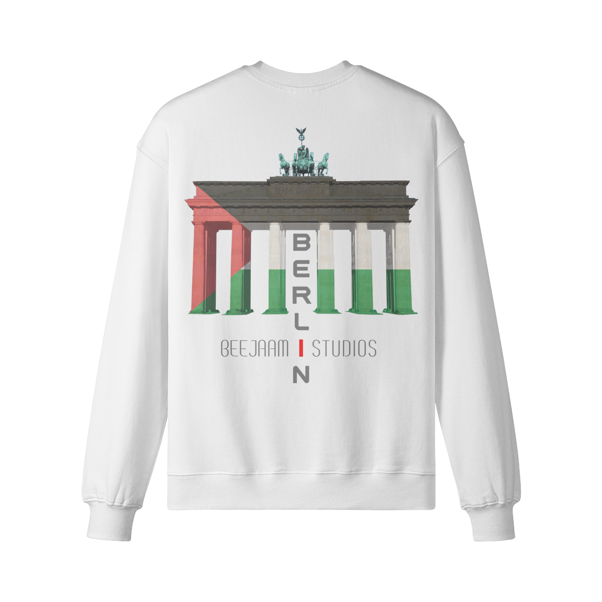 No.7216 | LES LUMIÈRES DE LA PORTE DE BRANDENBOURG | SWEAT-SHIRT SURDIMENSIONNÉ | UNISEXE | ÉDITION LIMITÉE