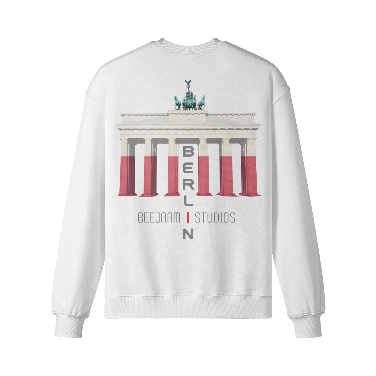 No.7217 | LES LUMIÈRES DE LA PORTE DE BRANDENBOURG | SWEAT-SHIRT SURDIMENSIONNÉ | UNISEXE | ÉDITION LIMITÉE