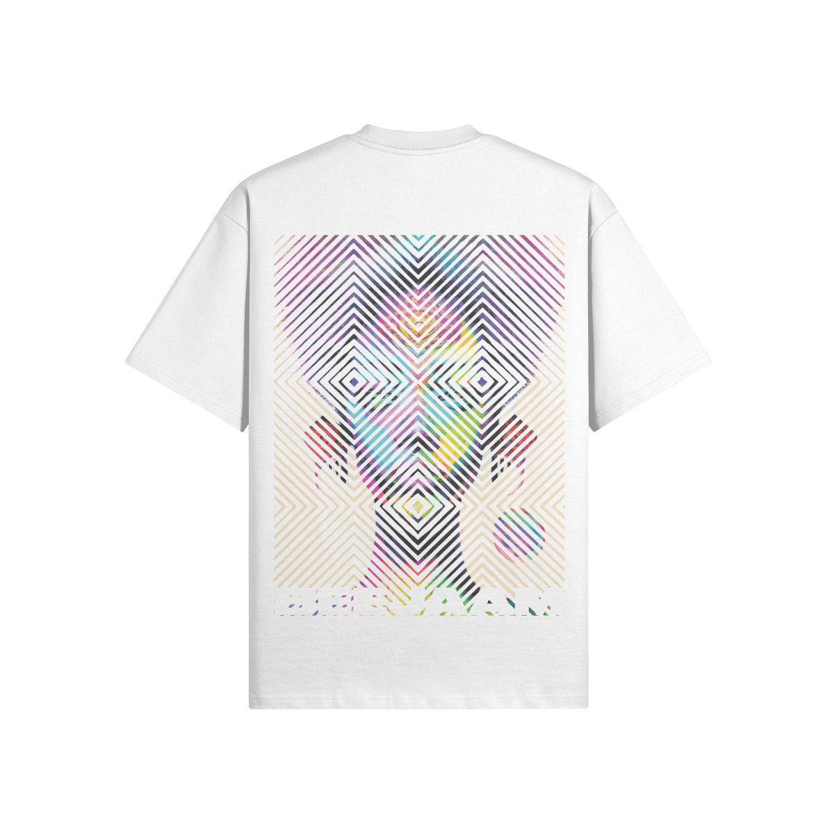 N°2002 | CARRÉS VIVANTS | UNISEXE | T-SHIRT SURDIMENSIONNÉ | ÉDITION LIMITÉE