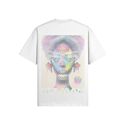 N°2002 | CARRÉS VIVANTS | UNISEXE | T-SHIRT SURDIMENSIONNÉ | ÉDITION LIMITÉE