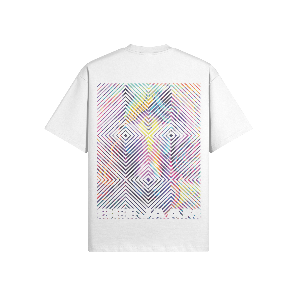 N°2021 | CARRÉS VIVANTS | UNISEXE | T-SHIRT SURDIMENSIONNÉ | ÉDITION LIMITÉE