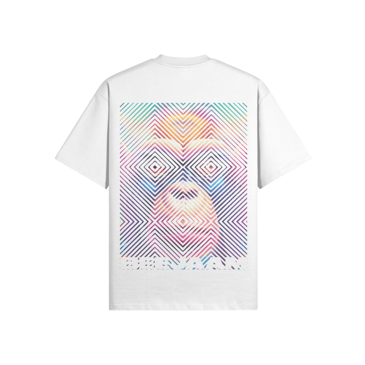 N°2017 | CARRÉS VIVANTS | UNISEXE | T-SHIRT SURDIMENSIONNÉ | ÉDITION LIMITÉE