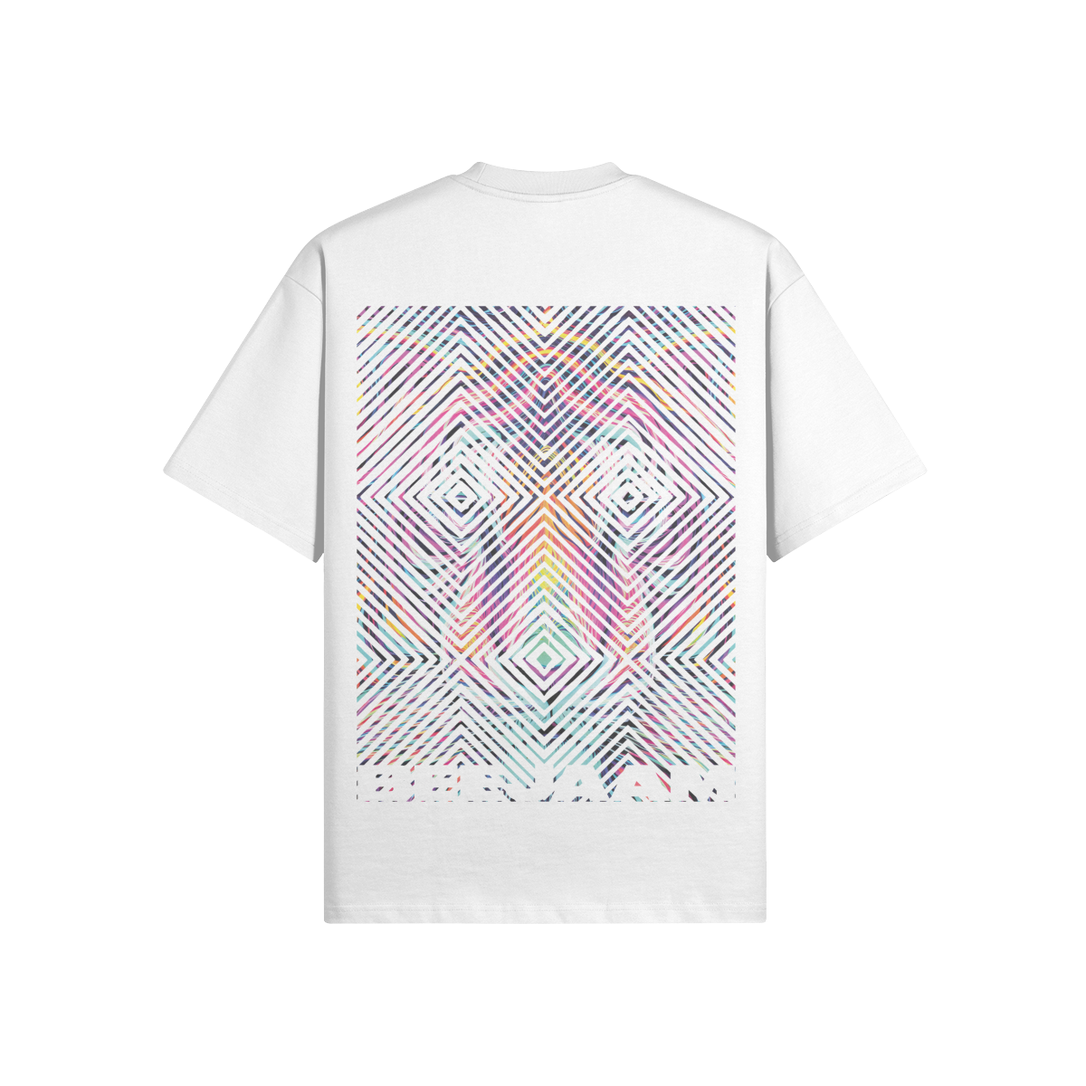 N°2012 | CARRÉS VIVANTS | UNISEXE | T-SHIRT SURDIMENSIONNÉ | ÉDITION LIMITÉE
