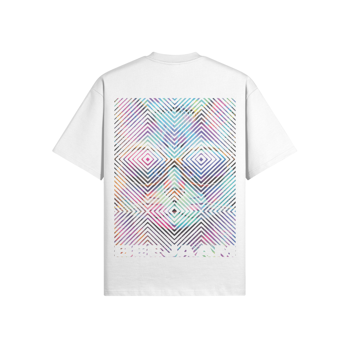 N°2008 | CARRÉS VIVANTS | UNISEXE | T-SHIRT SURDIMENSIONNÉ | ÉDITION LIMITÉE