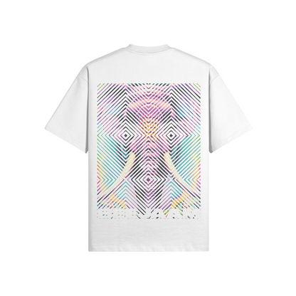 N°2023 | CARRÉS VIVANTS | UNISEXE | T-SHIRT SURDIMENSIONNÉ | ÉDITION LIMITÉE