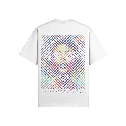N°2000 | CARRÉS VIVANTS | UNISEXE | T-SHIRT SURDIMENSIONNÉ | ÉDITION LIMITÉE