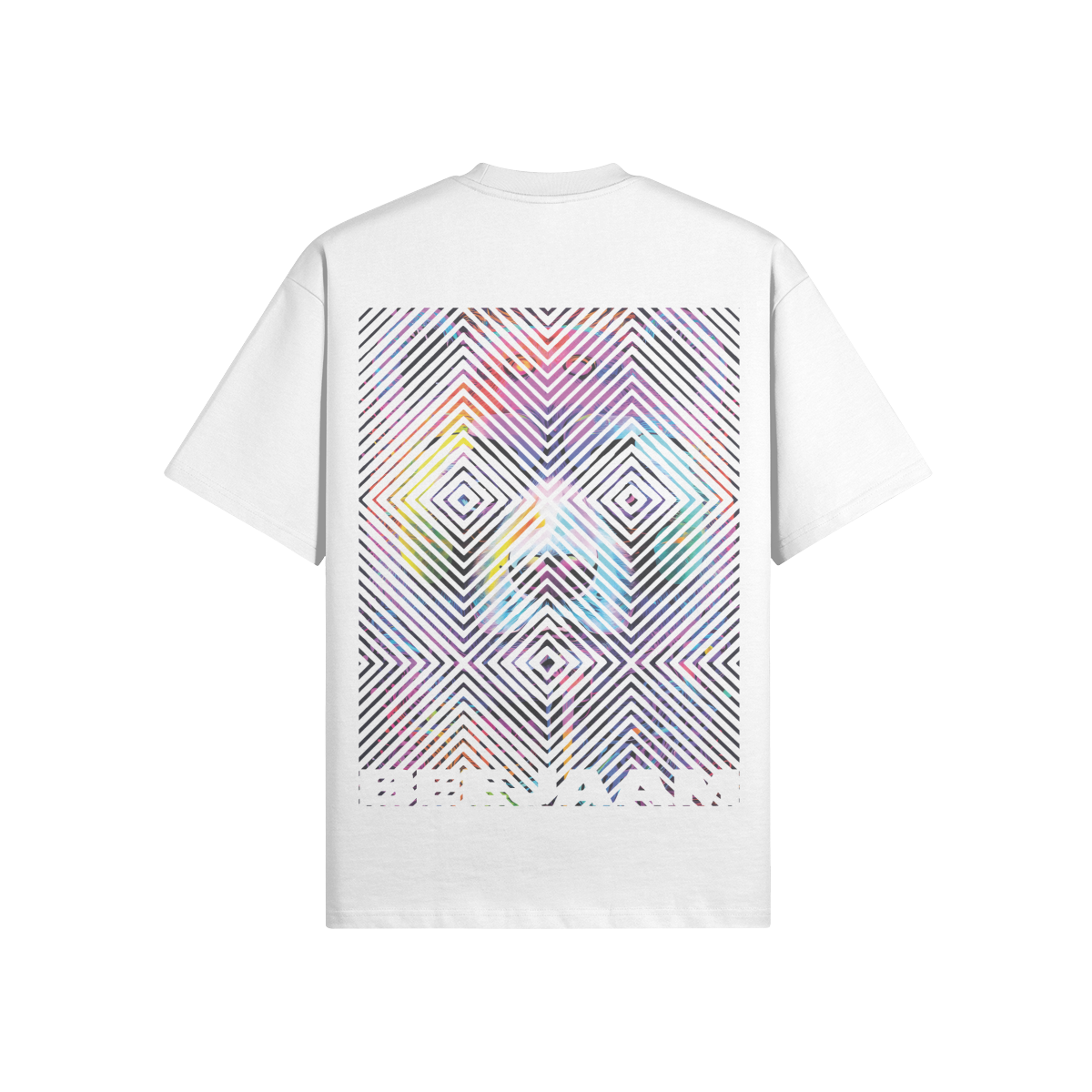 N°2013 | CARRÉS VIVANTS | UNISEXE | T-SHIRT SURDIMENSIONNÉ | ÉDITION LIMITÉE