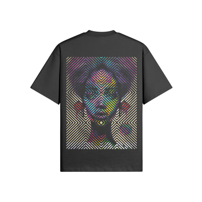 N°2002 | CARRÉS VIVANTS | UNISEXE | T-SHIRT SURDIMENSIONNÉ | ÉDITION LIMITÉE