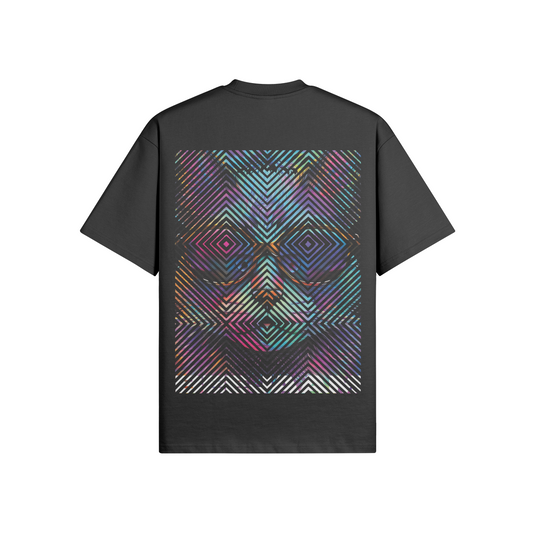 N°2008 | CARRÉS VIVANTS | UNISEXE | T-SHIRT SURDIMENSIONNÉ | ÉDITION LIMITÉE