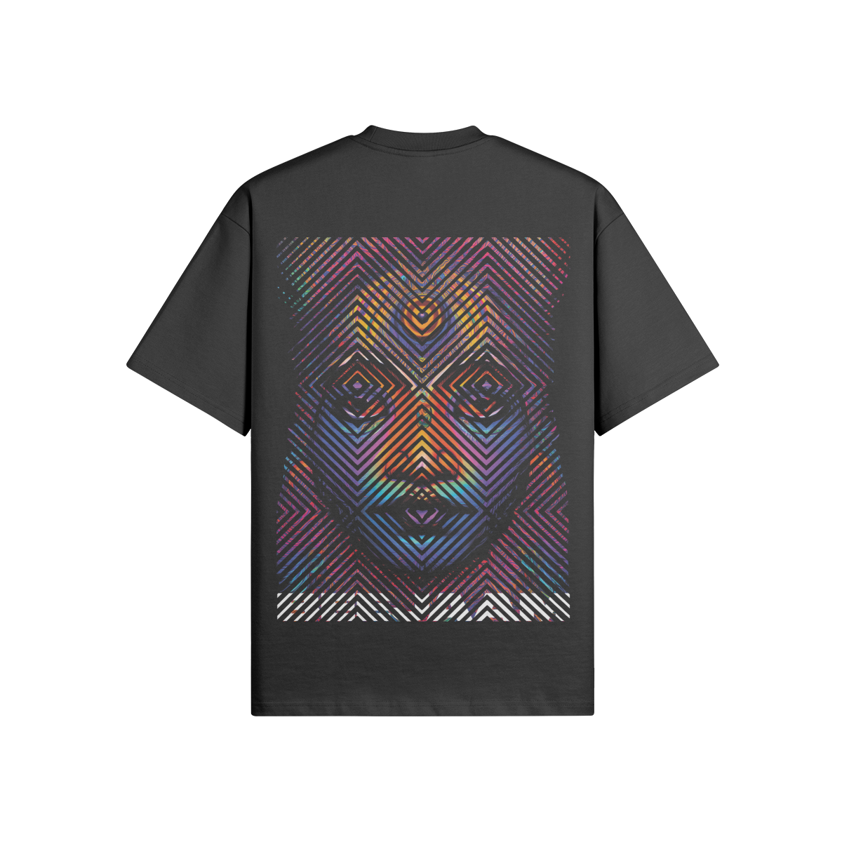 N°2004 | CARRÉS VIVANTS | UNISEXE | T-SHIRT SURDIMENSIONNÉ | ÉDITION LIMITÉE