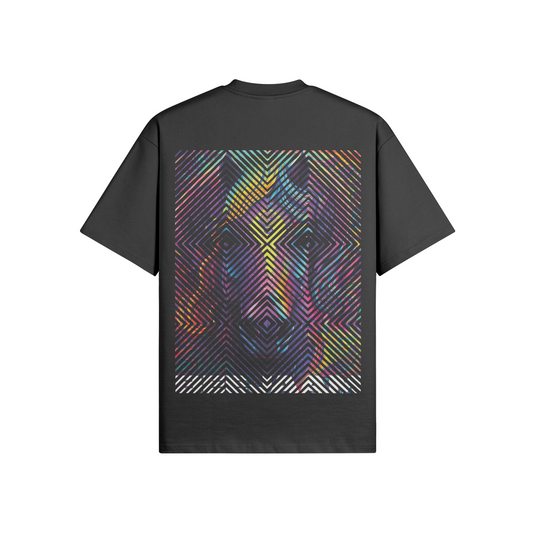 N°2021 | CARRÉS VIVANTS | UNISEXE | T-SHIRT SURDIMENSIONNÉ | ÉDITION LIMITÉE