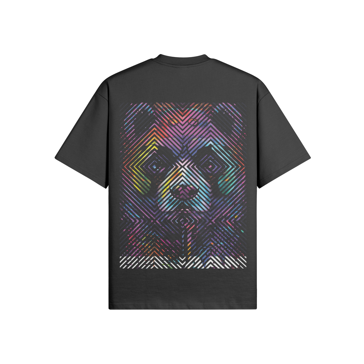 N°2013 | CARRÉS VIVANTS | UNISEXE | T-SHIRT SURDIMENSIONNÉ | ÉDITION LIMITÉE