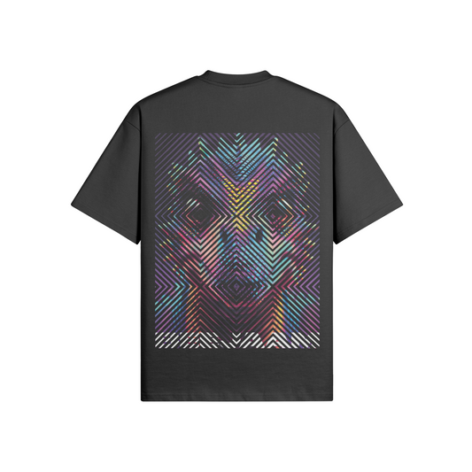 N°2022 | CARRÉS VIVANTS | UNISEXE | T-SHIRT SURDIMENSIONNÉ | ÉDITION LIMITÉE