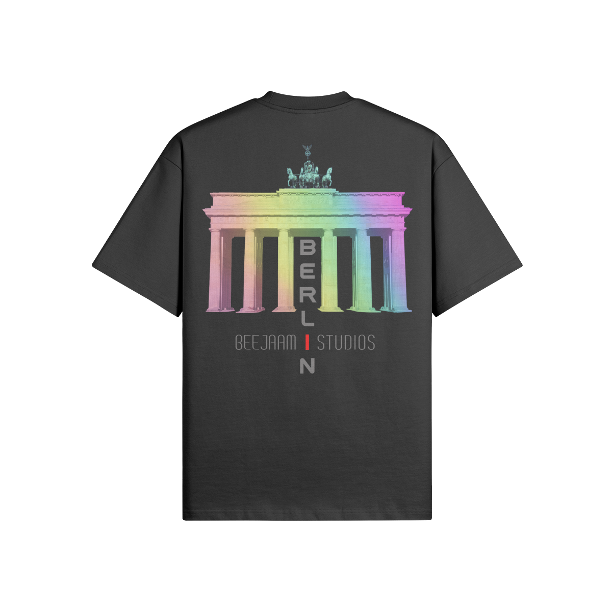 N°7000 | LES LUMIÈRES DE LA PORTE DE BRANDENBOURG | T-SHIRT SURDIMENSIONNÉ | UNISEXE | ÉDITION LIMITÉE