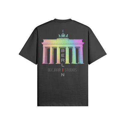 N°7000 | LES LUMIÈRES DE LA PORTE DE BRANDENBOURG | T-SHIRT SURDIMENSIONNÉ | UNISEXE | ÉDITION LIMITÉE