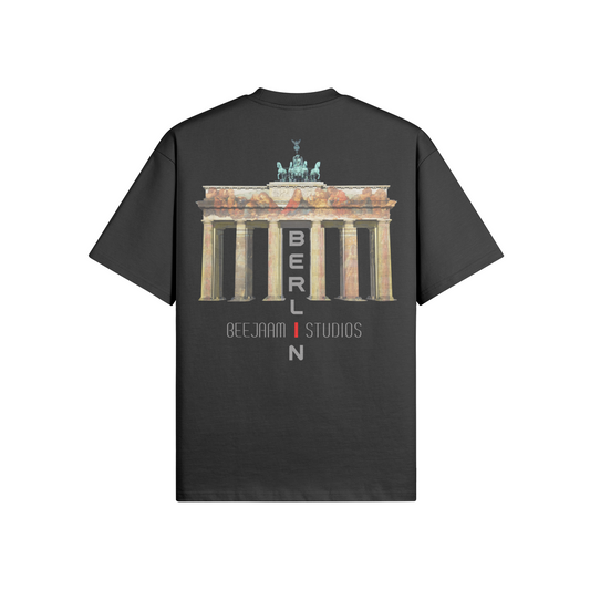 N°7001 | LES LUMIÈRES DE LA PORTE DE BRANDENBOURG | T-SHIRT SURDIMENSIONNÉ | UNISEXE | ÉDITION LIMITÉE