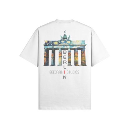 N°7003 | LES LUMIÈRES DE LA PORTE DE BRANDENBOURG | T-SHIRT SURDIMENSIONNÉ | UNISEXE | ÉDITION LIMITÉE