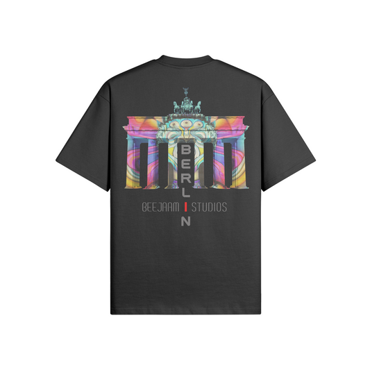 N°7013 | LES LUMIÈRES DE LA PORTE DE BRANDENBOURG | T-SHIRT SURDIMENSIONNÉ | UNISEXE | ÉDITION LIMITÉE