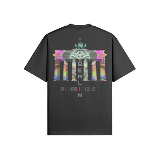 N°7014 | LES LUMIÈRES DE LA PORTE DE BRANDENBOURG | T-SHIRT SURDIMENSIONNÉ | UNISEXE | ÉDITION LIMITÉE