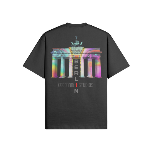 N°7015 | LES LUMIÈRES DE LA PORTE DE BRANDENBOURG | T-SHIRT SURDIMENSIONNÉ | UNISEXE | ÉDITION LIMITÉE