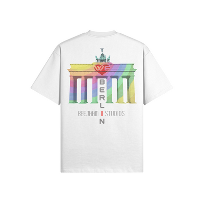 N°7016 | LES LUMIÈRES DE LA PORTE DE BRANDENBOURG | T-SHIRT SURDIMENSIONNÉ | UNISEXE | ÉDITION LIMITÉE