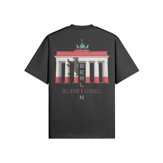 N°7018 | LES LUMIÈRES DE LA PORTE DE BRANDENBOURG | T-SHIRT SURDIMENSIONNÉ | UNISEXE | ÉDITION LIMITÉE
