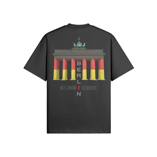 N°7019 | LES LUMIÈRES DE LA PORTE DE BRANDENBOURG | T-SHIRT SURDIMENSIONNÉ | UNISEXE | ÉDITION LIMITÉE