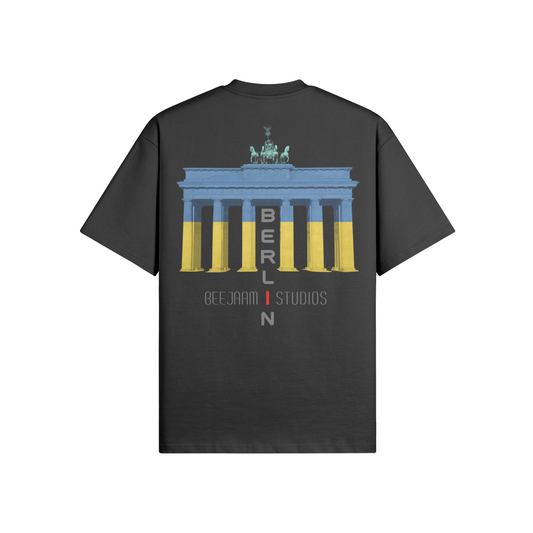 N°7020 | LES LUMIÈRES DE LA PORTE DE BRANDENBOURG | T-SHIRT SURDIMENSIONNÉ | UNISEXE | ÉDITION LIMITÉE