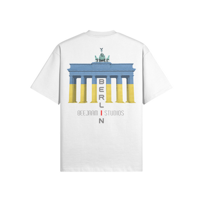 N°7020 | LES LUMIÈRES DE LA PORTE DE BRANDENBOURG | T-SHIRT SURDIMENSIONNÉ | UNISEXE | ÉDITION LIMITÉE