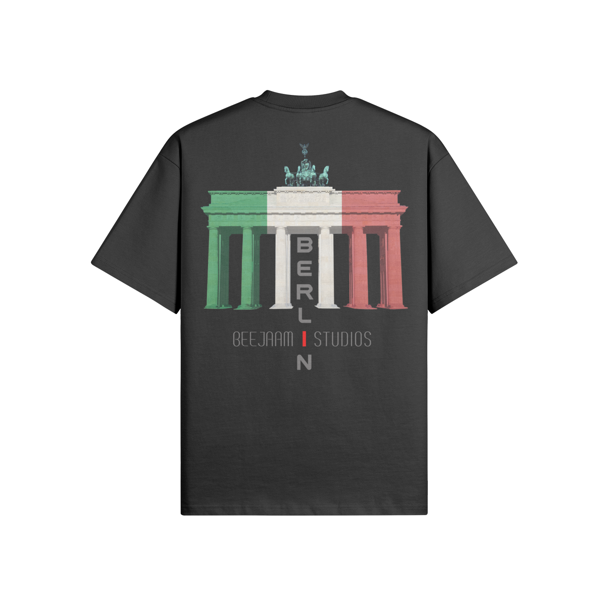 No.7021 | LES LUMIÈRES DE LA PORTE DE BRANDENBOURG | T-SHIRT SURDIMENSIONNÉ | UNISEXE | ÉDITION LIMITÉE