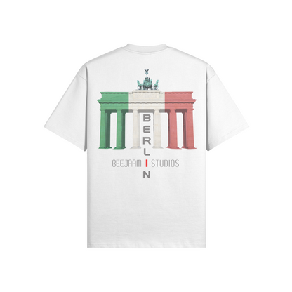 No.7021 | LES LUMIÈRES DE LA PORTE DE BRANDENBOURG | T-SHIRT SURDIMENSIONNÉ | UNISEXE | ÉDITION LIMITÉE