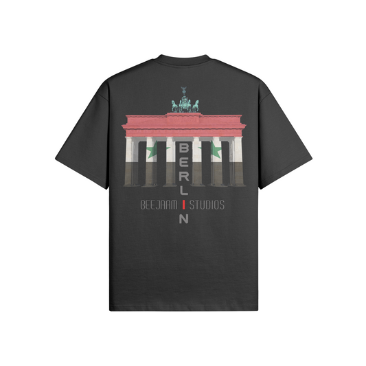No.7023 | LES LUMIÈRES DE LA PORTE DE BRANDENBOURG | T-SHIRT SURDIMENSIONNÉ | UNISEXE | ÉDITION LIMITÉE