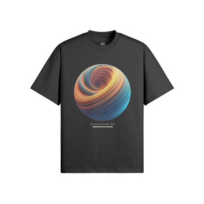No.4016 | MANTRA GLOBES | OVERSIZED TEE | UNISEX | LIMITED EDITION