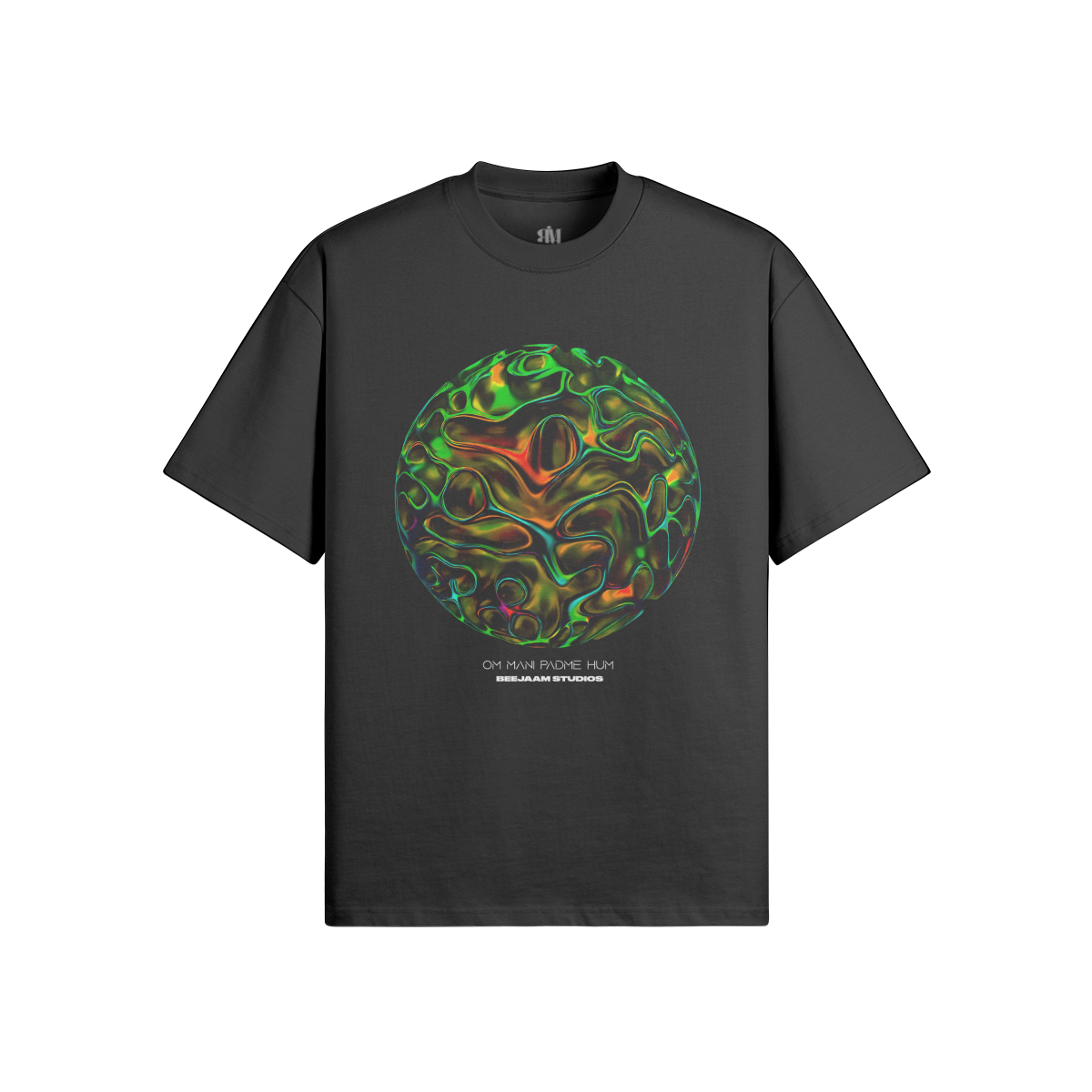 No.4012 | MANTRA GLOBES | OVERSIZED TEE | UNISEX | LIMITED EDITION