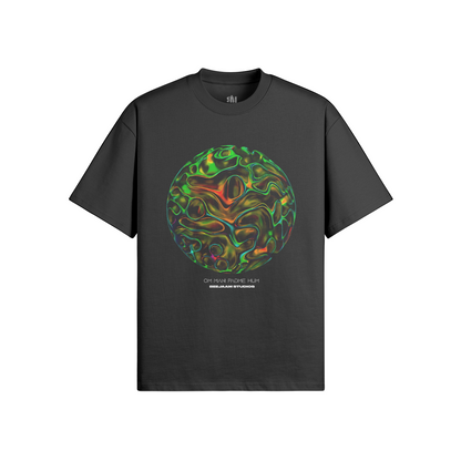 No.4012 | MANTRA GLOBES | OVERSIZED TEE | UNISEX | LIMITED EDITION