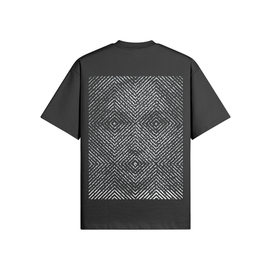 N°2033 | CARRÉS VIVANTS | UNISEXE | T-SHIRT SURDIMENSIONNÉ | ÉDITION LIMITÉE