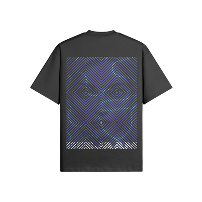 N°2032 | CARRÉS VIVANTS | UNISEXE | T-SHIRT SURDIMENSIONNÉ | ÉDITION LIMITÉE