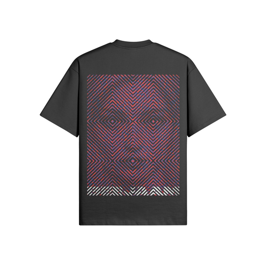 N°2031 | CARRÉS VIVANTS | UNISEXE | T-SHIRT SURDIMENSIONNÉ | ÉDITION LIMITÉE