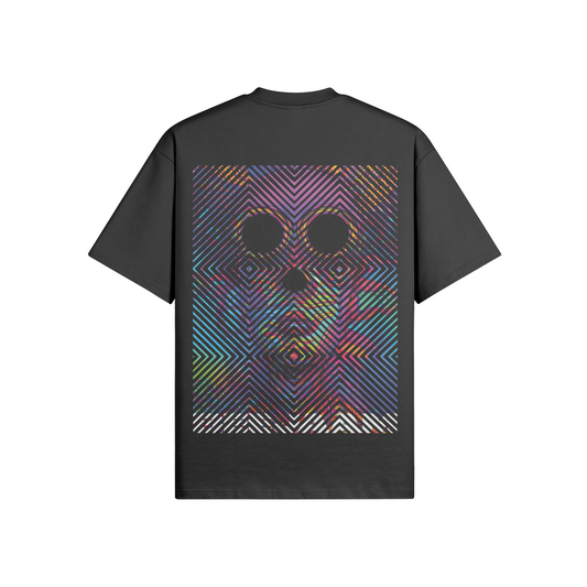 N°2025 | CARRÉS VIVANTS | UNISEXE | T-SHIRT SURDIMENSIONNÉ | ÉDITION LIMITÉE