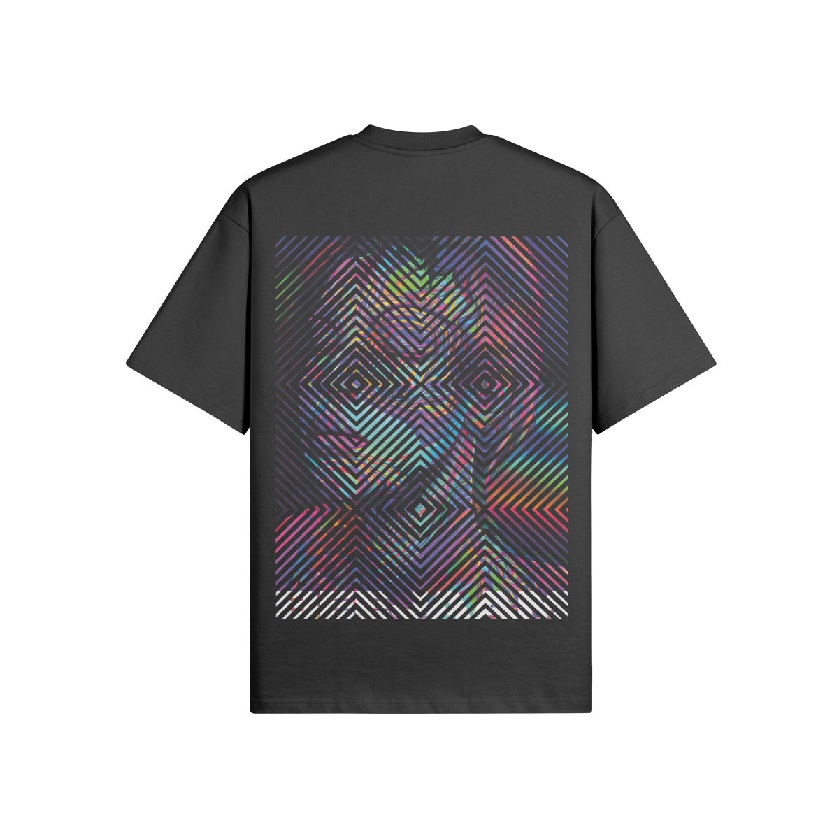 N°2014 | CARRÉS VIVANTS | UNISEXE | T-SHIRT SURDIMENSIONNÉ | ÉDITION LIMITÉE