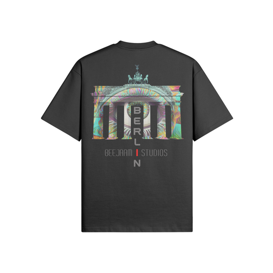 N°7004 | LES LUMIÈRES DE LA PORTE DE BRANDENBOURG | T-SHIRT SURDIMENSIONNÉ | UNISEXE | ÉDITION LIMITÉE